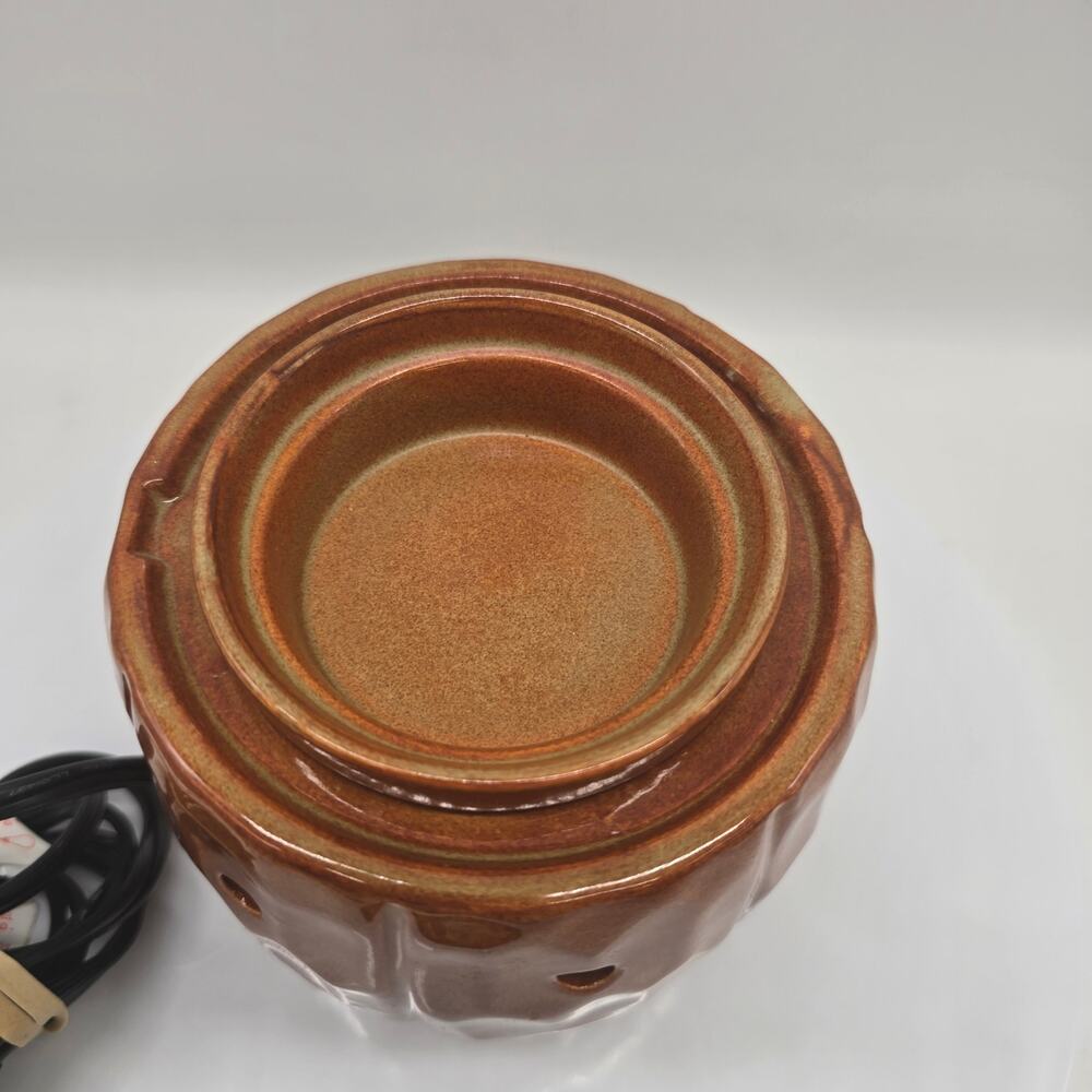 Scentsy Pumpkin Premium Mid Size Wax Warmer w/Box Orange Fall Halloween Autumn - Picture 5 of 9